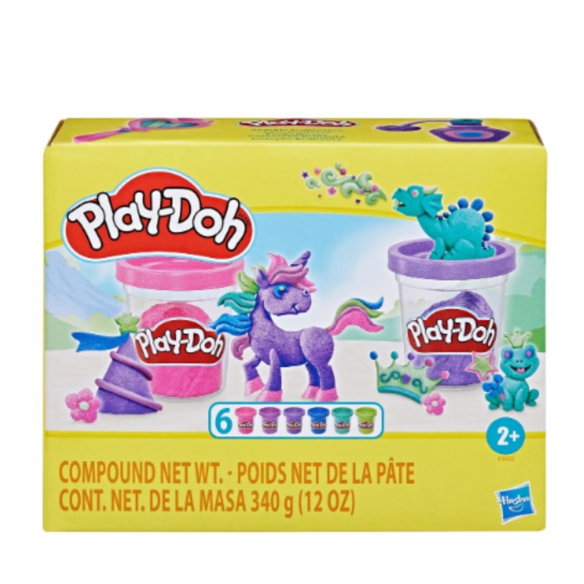 Hasbro Play-Doh Coleccion Brillante Pack x 6 Único