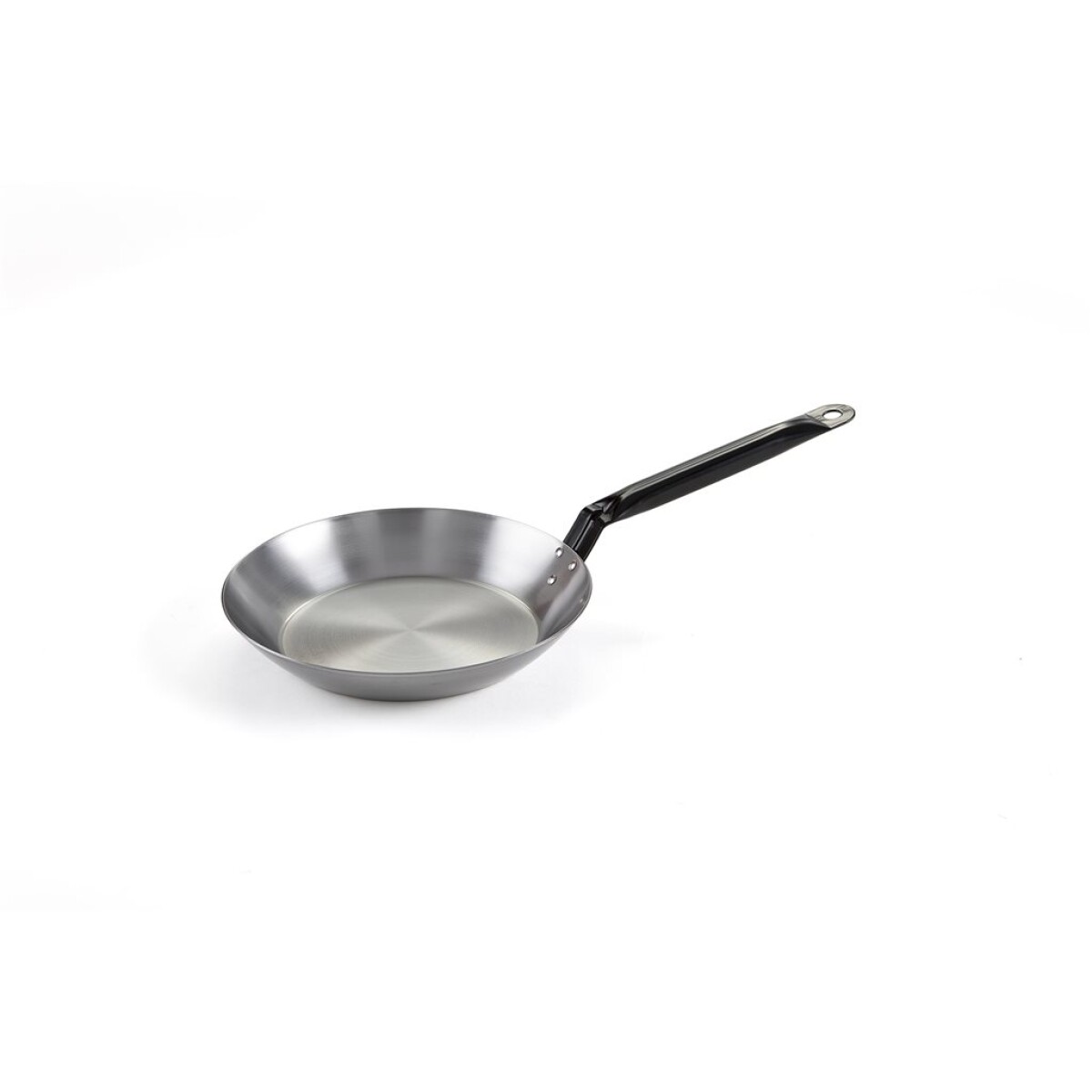 SARTEN LLANA PULIDA D36CM S/BORDE MANGO TUBO Y ASA GARCIMA 