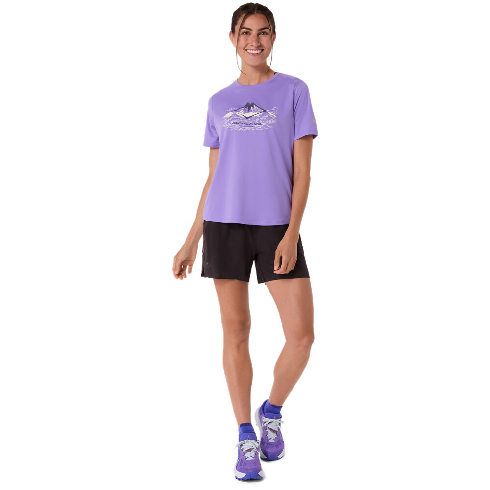 Polo Running Fujitrail Logo SS Top Mujer Amethyst