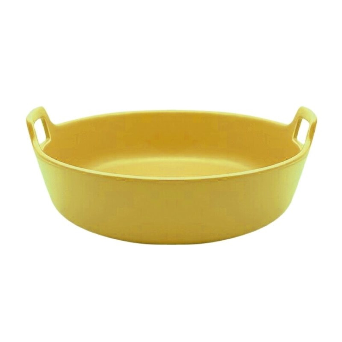 ENSALADERA C/ASAS CERAMICA AMARILLO MATE. 30x29x9CM 