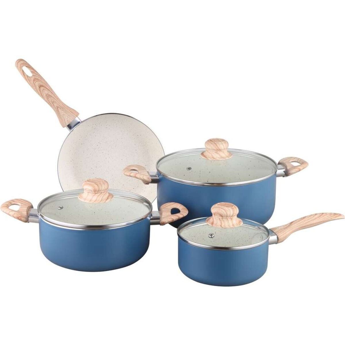 Bateria De Cocina 7Pzas Selecta Plus - Blue 