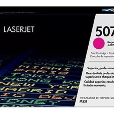 HP TONER CE403A 507A MAGENTA M551/575/570 6.000 COPIAS Hp Toner Ce403a 507a Magenta M551/575/570 6.000 Copias