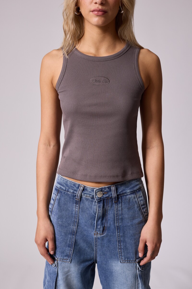 TOP LOREY DIXIE - Gris 