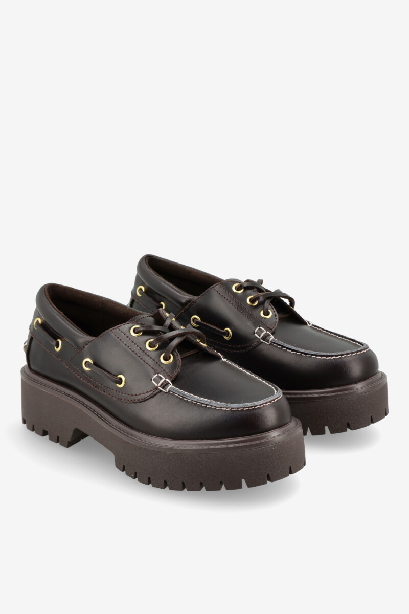 Mocasin CRUSHED-T Marron