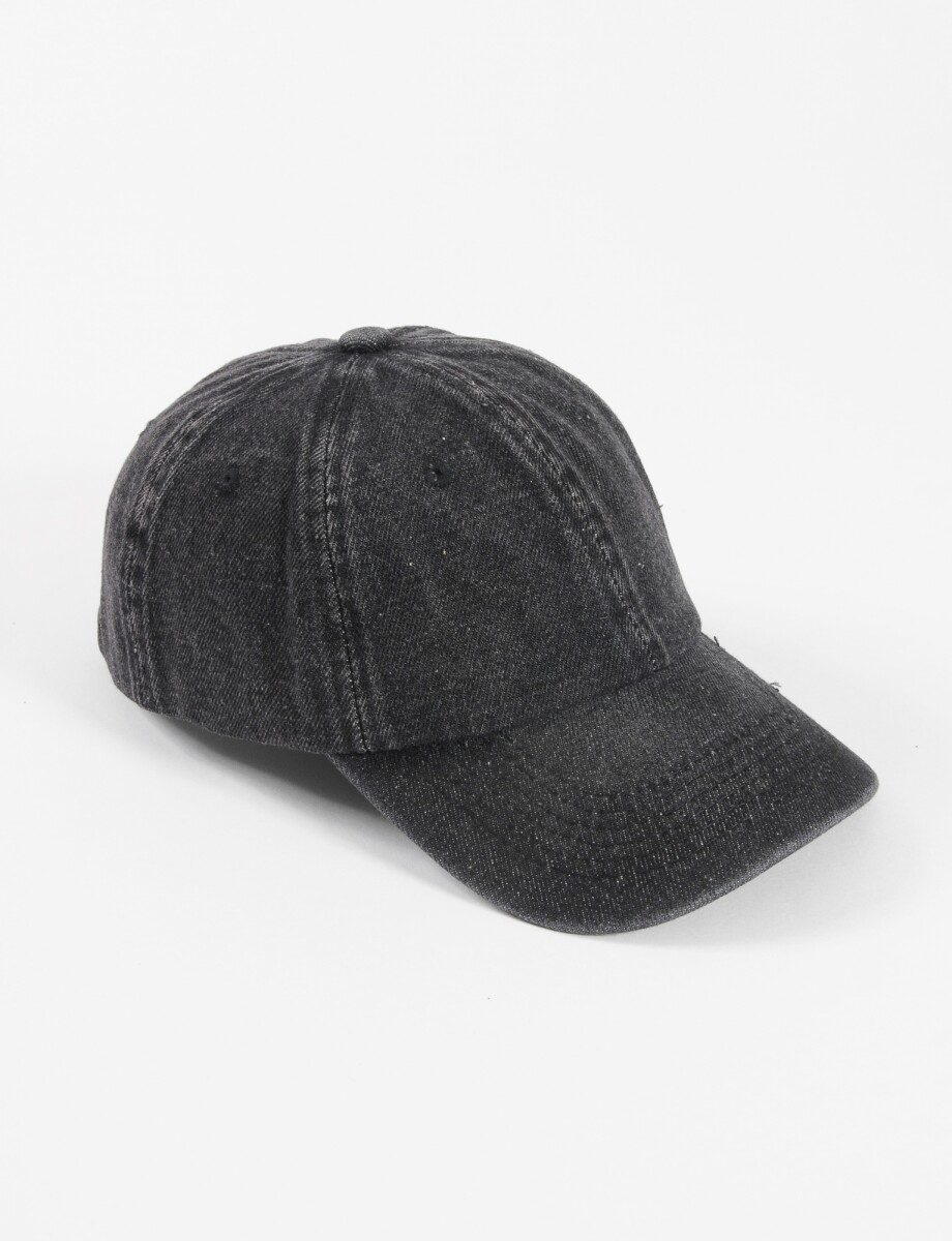 Cap denim - negro 