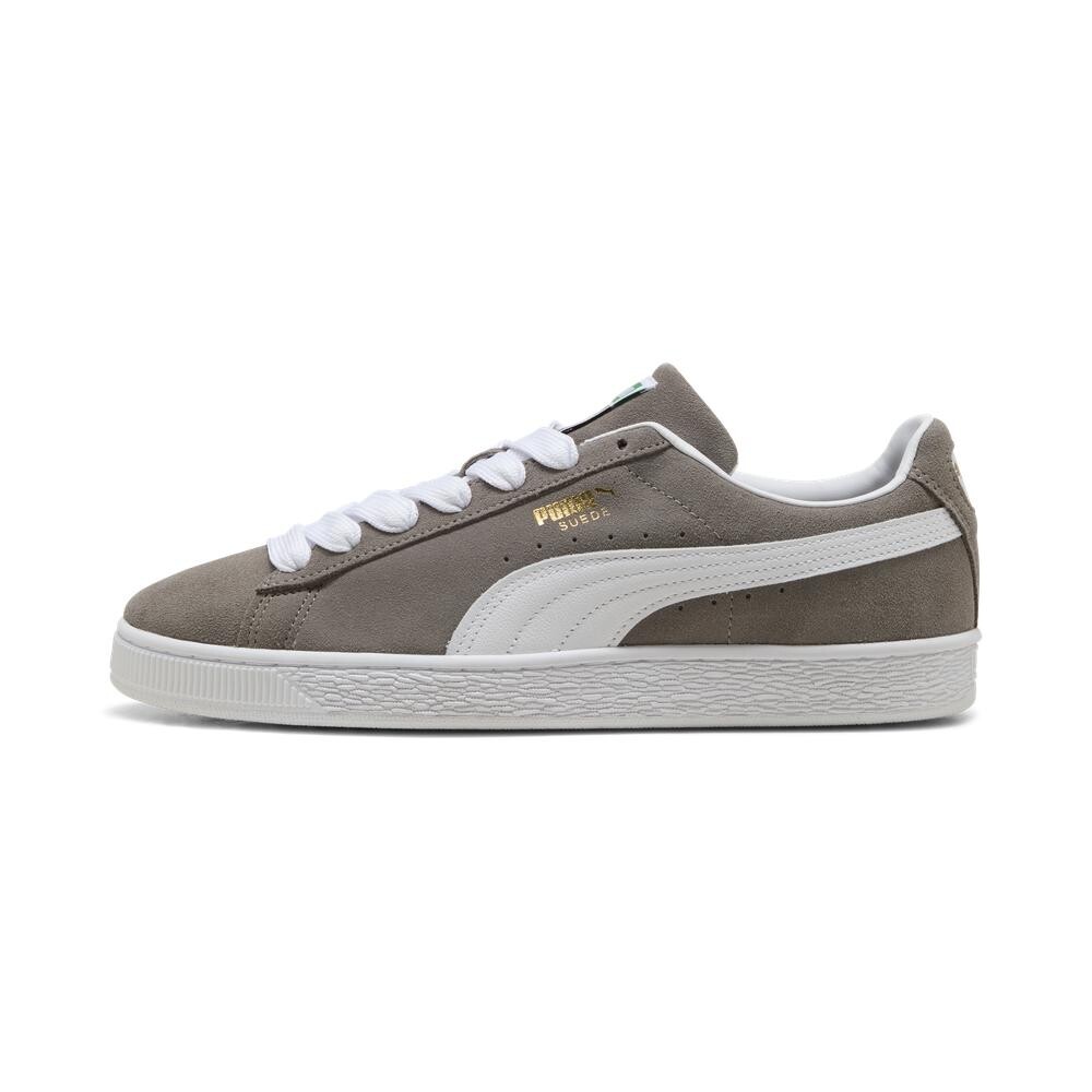 Zapatillas Puma Suede Classic Hombre Steel Gray-Puma White