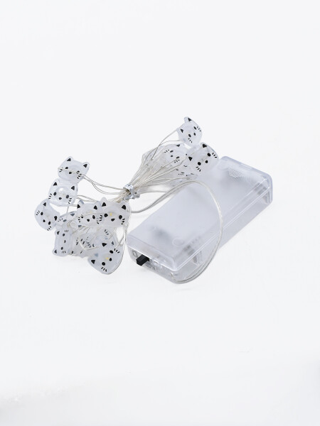 GUIA LED GATITO 20 LUCES BLANCO