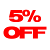 5 % off