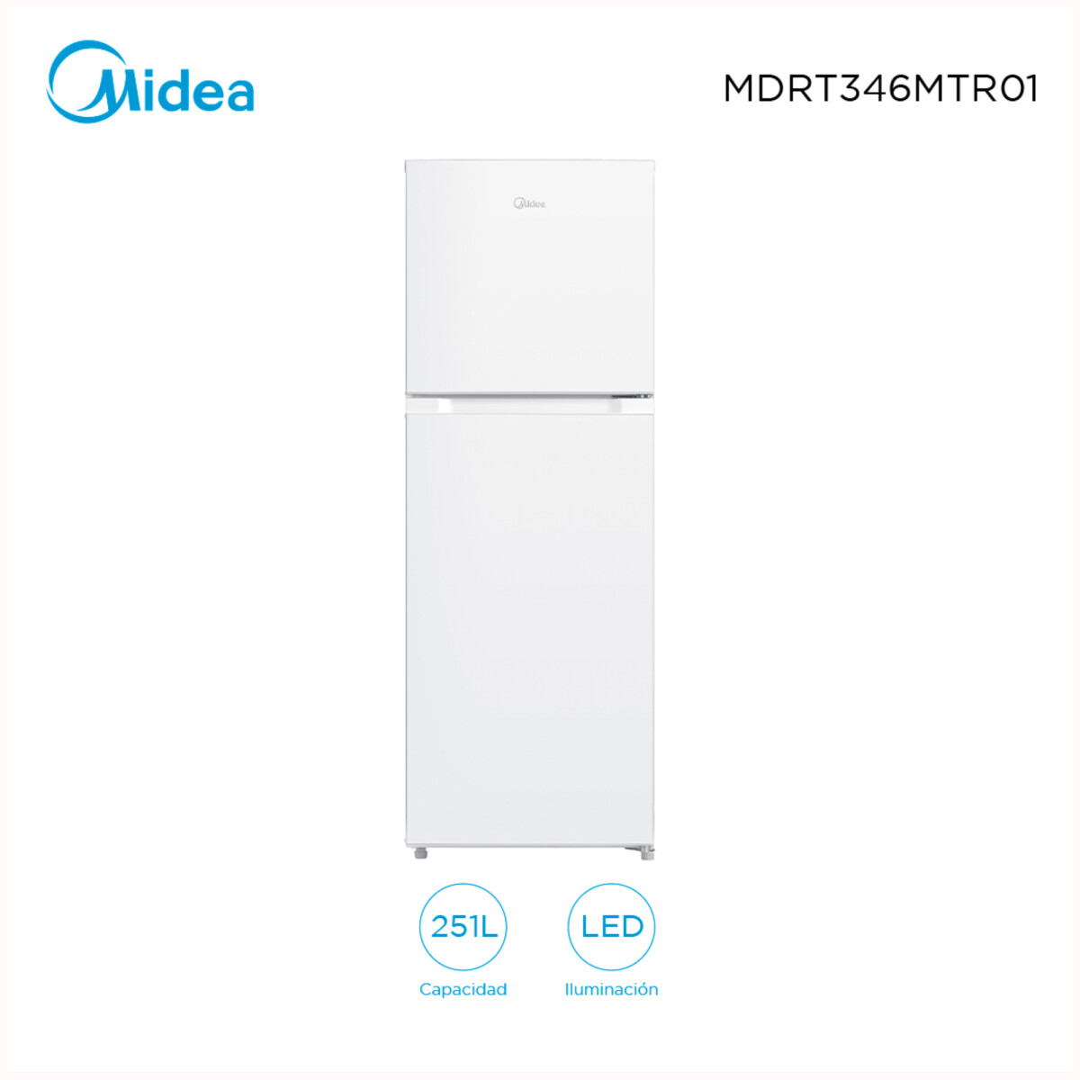 Heladera Midea MDRT346MTR01 251 Litros - Blanco 