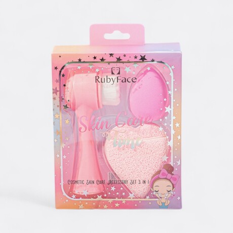 Set De Skincare Cuidado Facial Rosa Claro