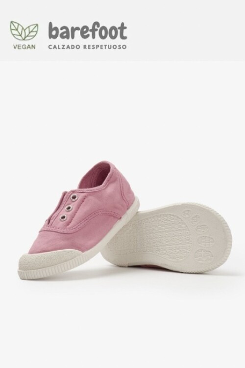 Zapatilla inglesa barefoot rosa antiq Rosa