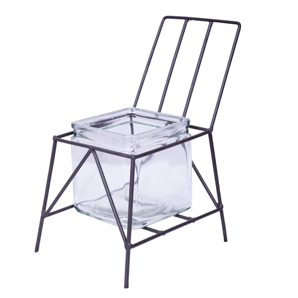 CANDELABRO VIDRIO TRANSPARENTE BUDDY