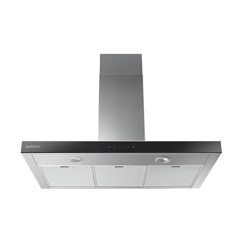Campana Samsung 90 cm Pared Acero Inox y Vidrio Negro Táctil Campana Samsung 90 cm Pared Acero Inox y Vidrio Negro Táctil