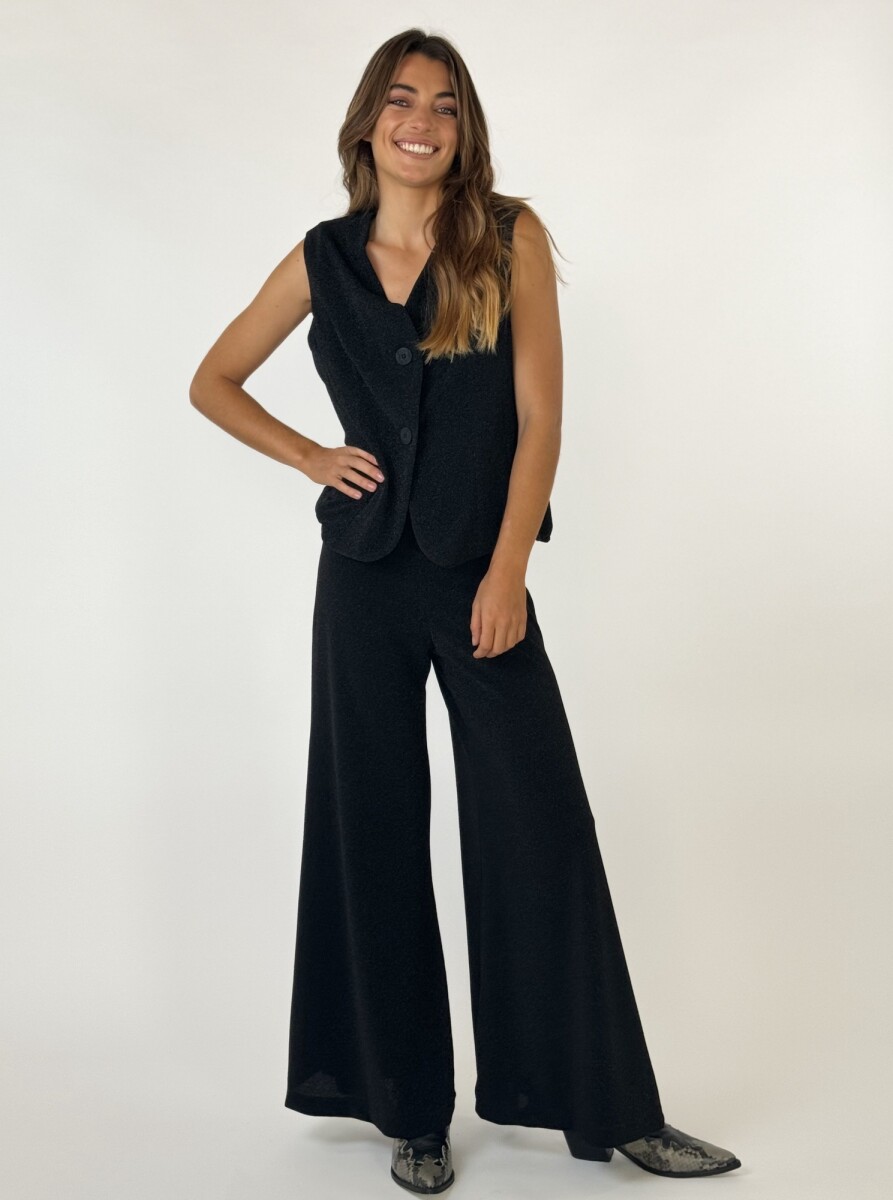 PANTALON DAFNE CON LUREX - NEGRO 