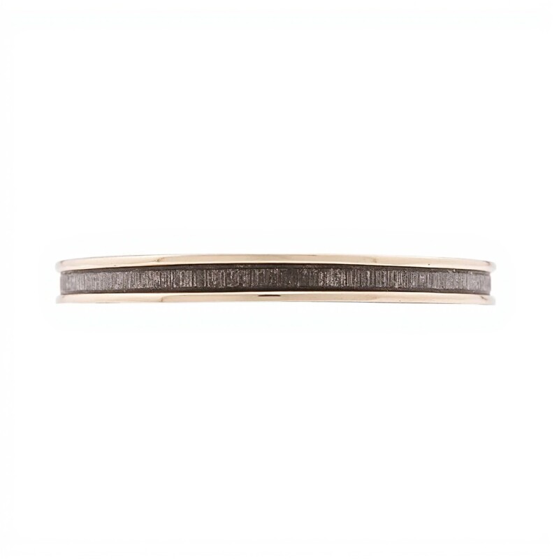Esclava arenada con borde fina-Plata y Oro-Sin piedra-ES5013 sinpiedra