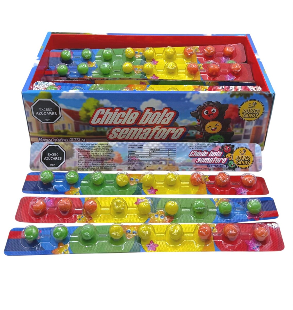 Chicle Bola Semaforo x 30 