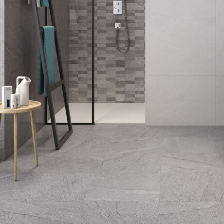 PORCELANATO PARA PISO Y PARED GRAFITO 45X45 BLANCO