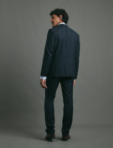 110262 SACO HARRINGTON LABEL Azul Oscuro