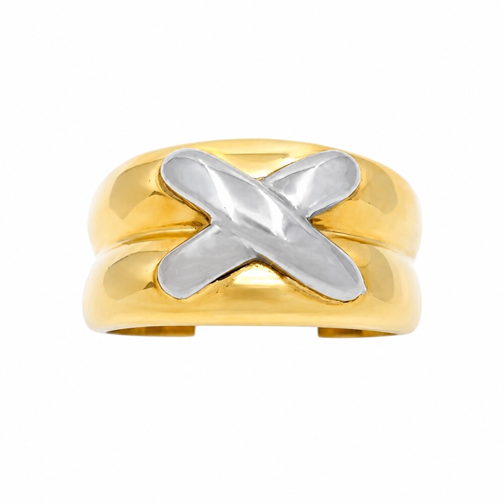 Anillo Oro 18K 2 Tonos Anillo Oro 18K 2 Tonos