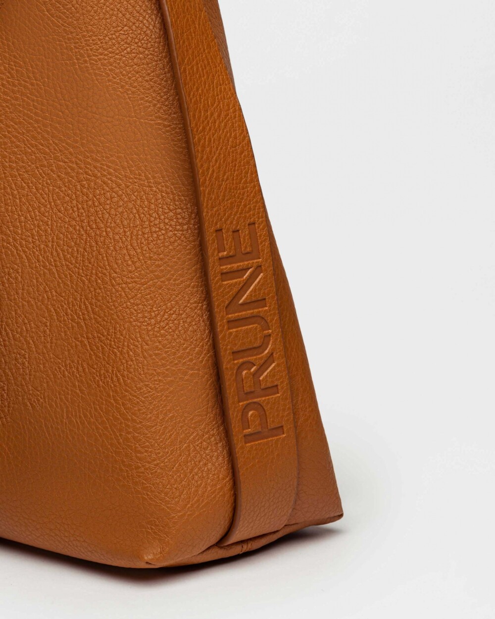 Bolso Heather en efecto cuero graneado Cuoio