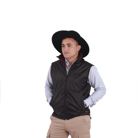 Chaleco Microfibra Hombre Negro