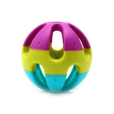 PELOTA TRICOLOR CON CASCABEL PARA PERROS PELOTA TRICOLOR CON CASCABEL PARA PERROS