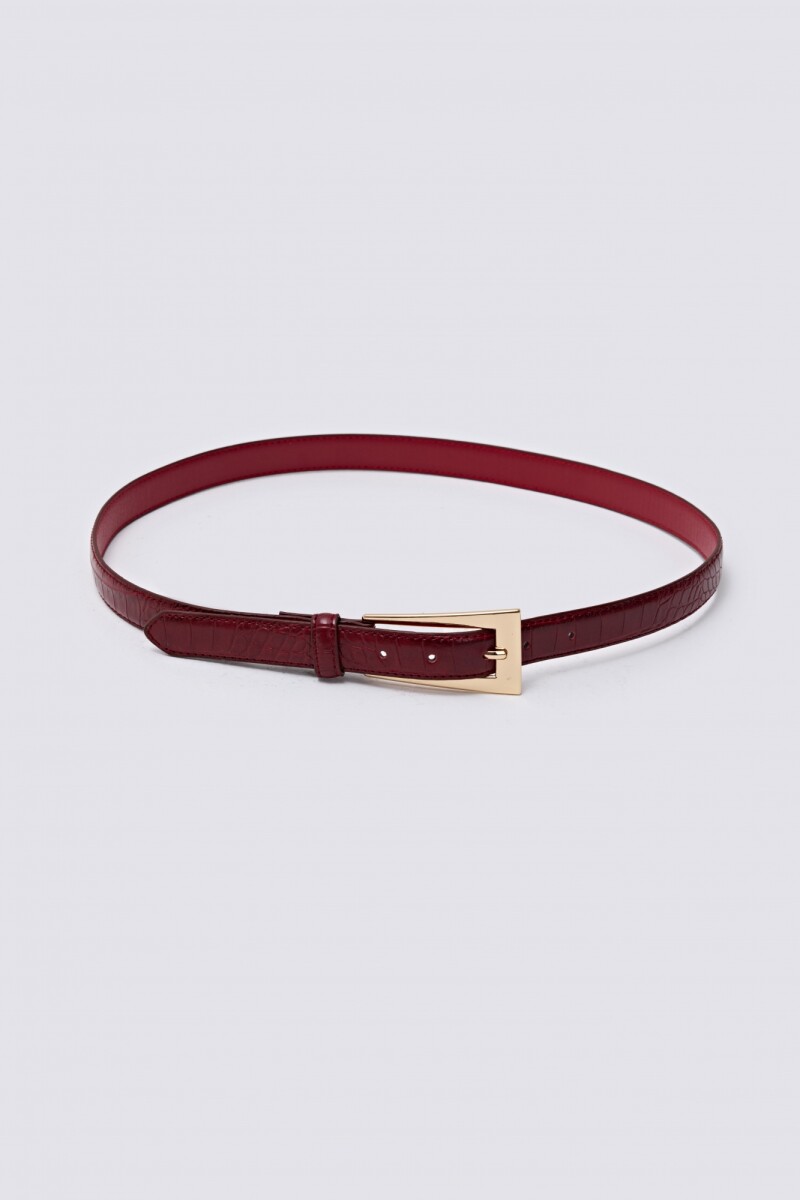 Cinturón croco - bordo 