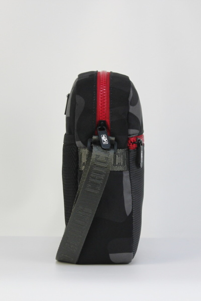 Morral clásico doble cierre Chicago Bulls - NBA Negro