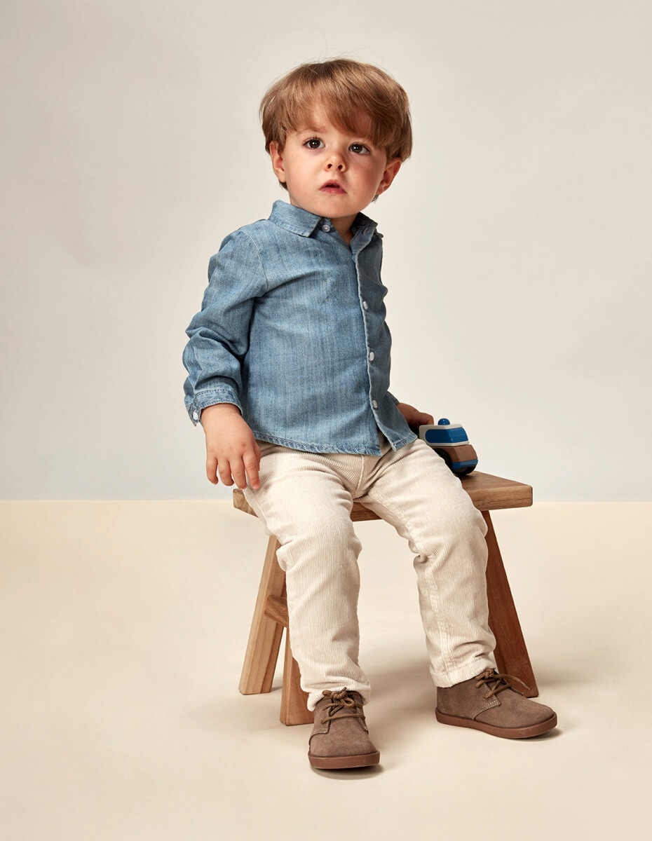 Camisa Bebe Denim - Denim 