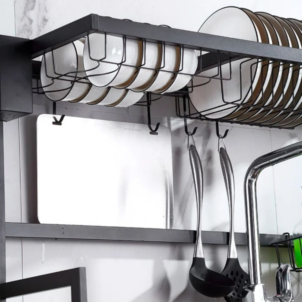Escurridor De Platos Para Cocina Con Porta Cubiertos Escurridor De Platos Para Cocina Con Porta Cubiertos