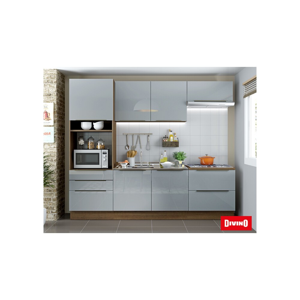 NICHO DE COCINA 20 CM MDP GRIS LUX