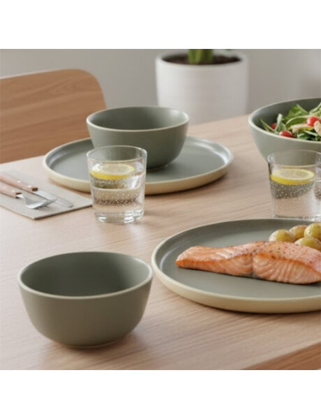 PLATO DE MESA D27x3CM VERDE SALVIA PLATO DE MESA D27x3CM VERDE SALVIA