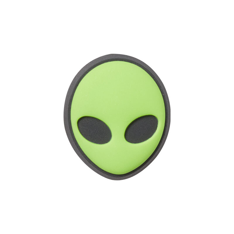 Jibbitz™ Charm Green Alien Head Multicolor