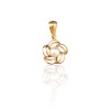 Dije Flor-Oro bajo-Con Perla-CP8555 Conperla