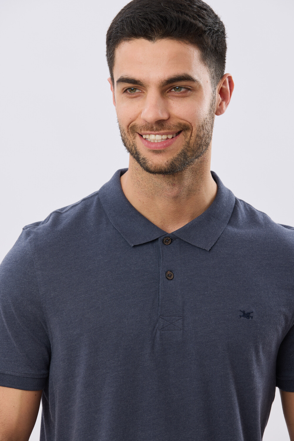 REMERA POLO LISA JERSEY Denim