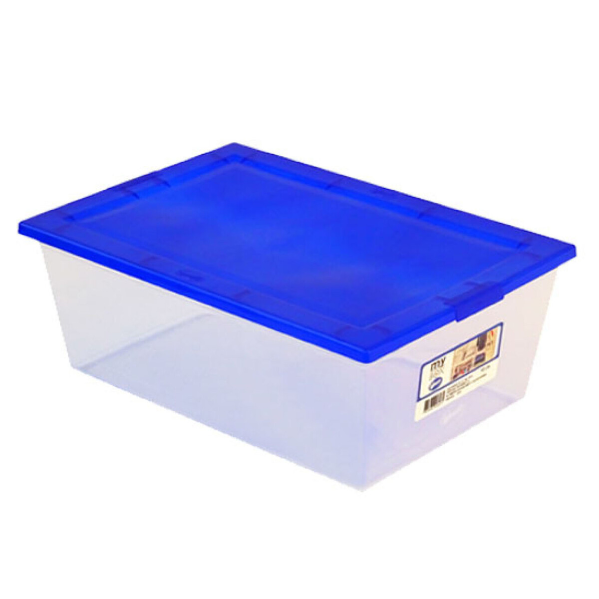Caja Organizadora Plástica c/Tapa 10L 37x25x15Cm Mybox Wenco - Transparente 