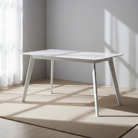 MESA DE COMEDOR MDF BLANCO SNOW