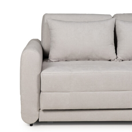 Sofá Cama Parma - Tela Microfibra TC1009 (Plata)
