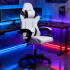 Silla Gamer Ergonomica Escritorio Reclinable Soporta 200kg Imback Blanco con Negro Silla Gamer Ergonomica Escritorio Reclinable Soporta 200kg Imback Blanco con Negro