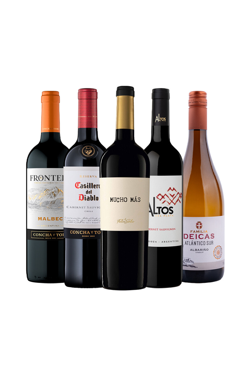 Pack Bacán Selección Entre Dos Mundos- Equilibrio clásico x5 vinos 