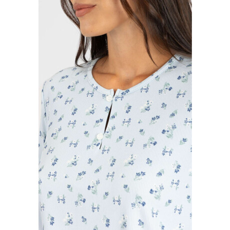 Pijama rulote liberty ml Celeste