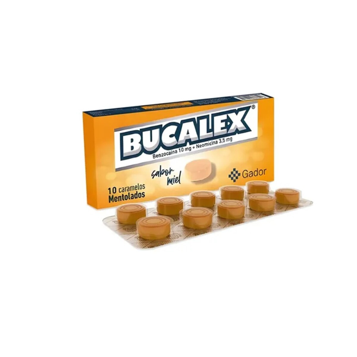 Bucalex Sabor Miel 10 Caramelos 