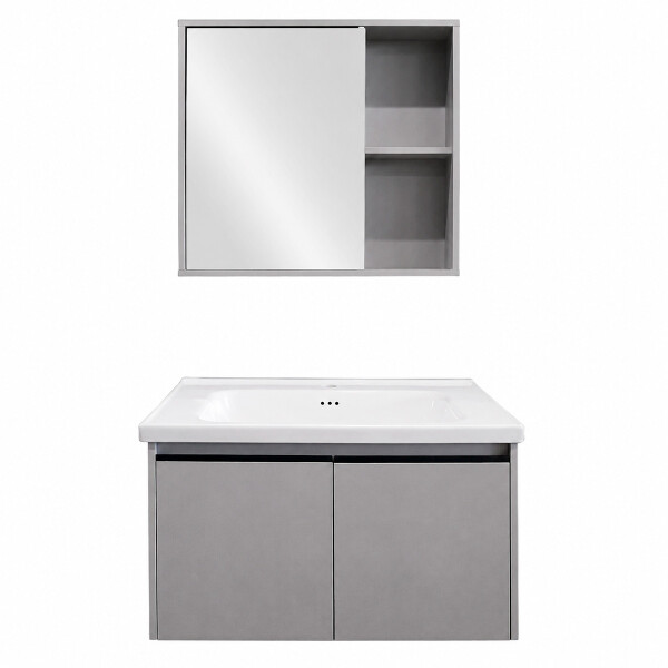 CONJUNTO DE BAÑO HABITARE MODELO 308-80 / MUEBLE+ BACHA + ESPEJO Conjunto De Baño Habitare Modelo 308-80 / Mueble+ Bacha + Espejo