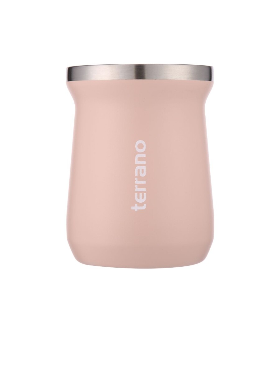 Mate Acero Inox. Camionero - Rosado 