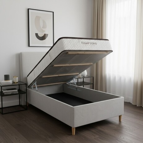 Sommier Baúl 1 plaza Smartbox Palladium Gris