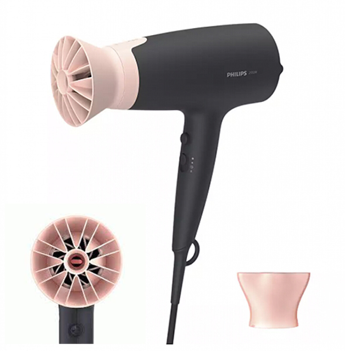 SECADOR PHILIPS BHD 350 ION -2100W- Ng-Rosa 6 Vel. - Sin color 