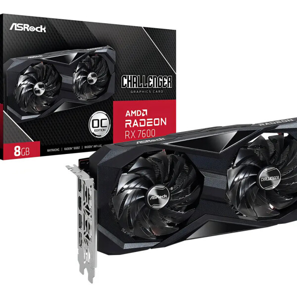 Tarjeta De Video Asrock Radeon Rx 7600 Challenger Oc 8gb Gddr6 TARJETA VIDEO ASROCK RX7600 CHALLENGER 8