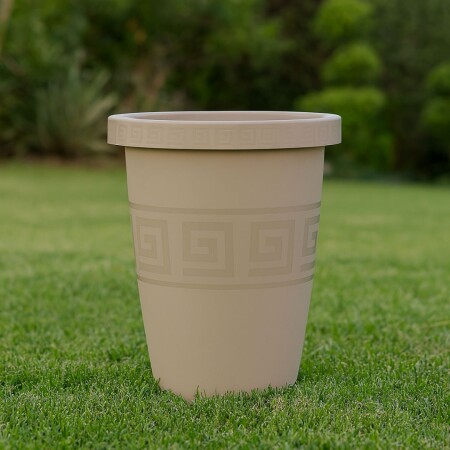 MACETA CILINDRICA 32 LITROS BEIGE