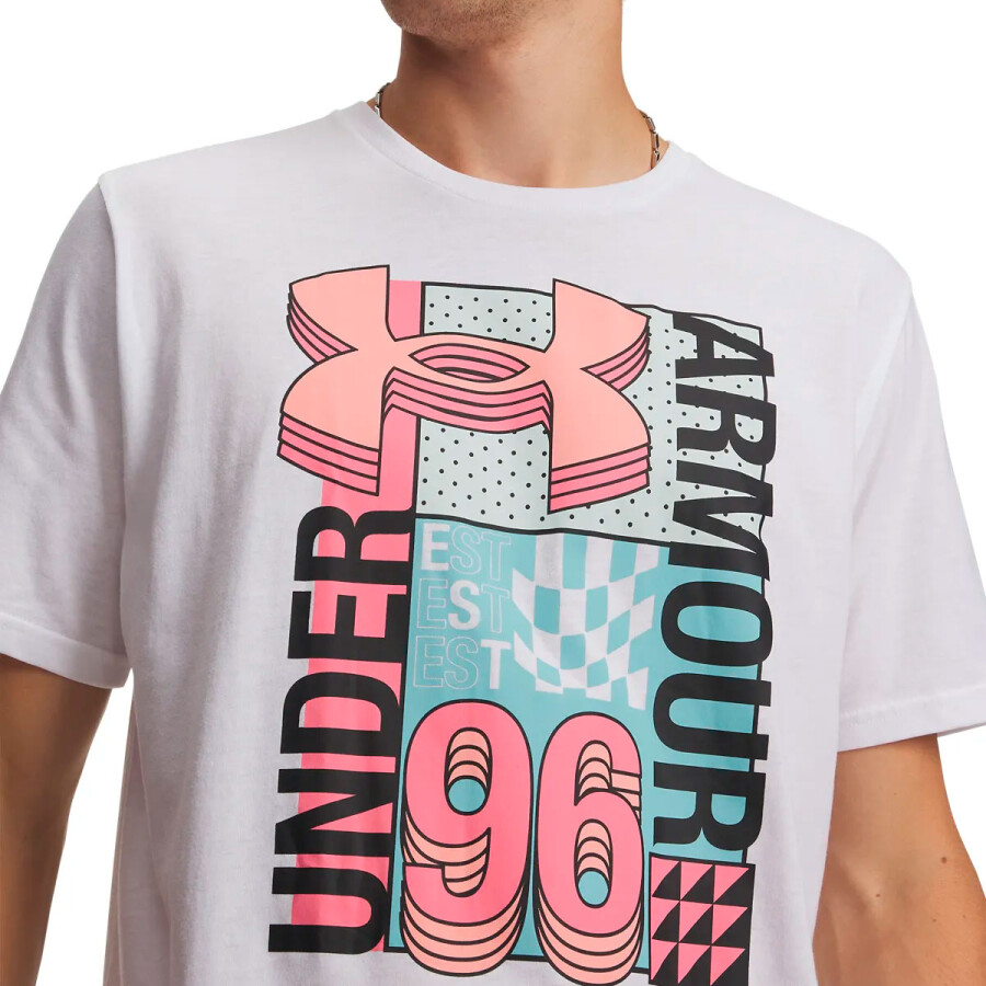 Remera de Hombre UNDER ARMOUR M Logo Collage Ss Blanco