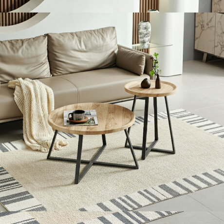 Combo living : Mesa de centro + mesa lateral Combo living : Mesa de centro + mesa lateral